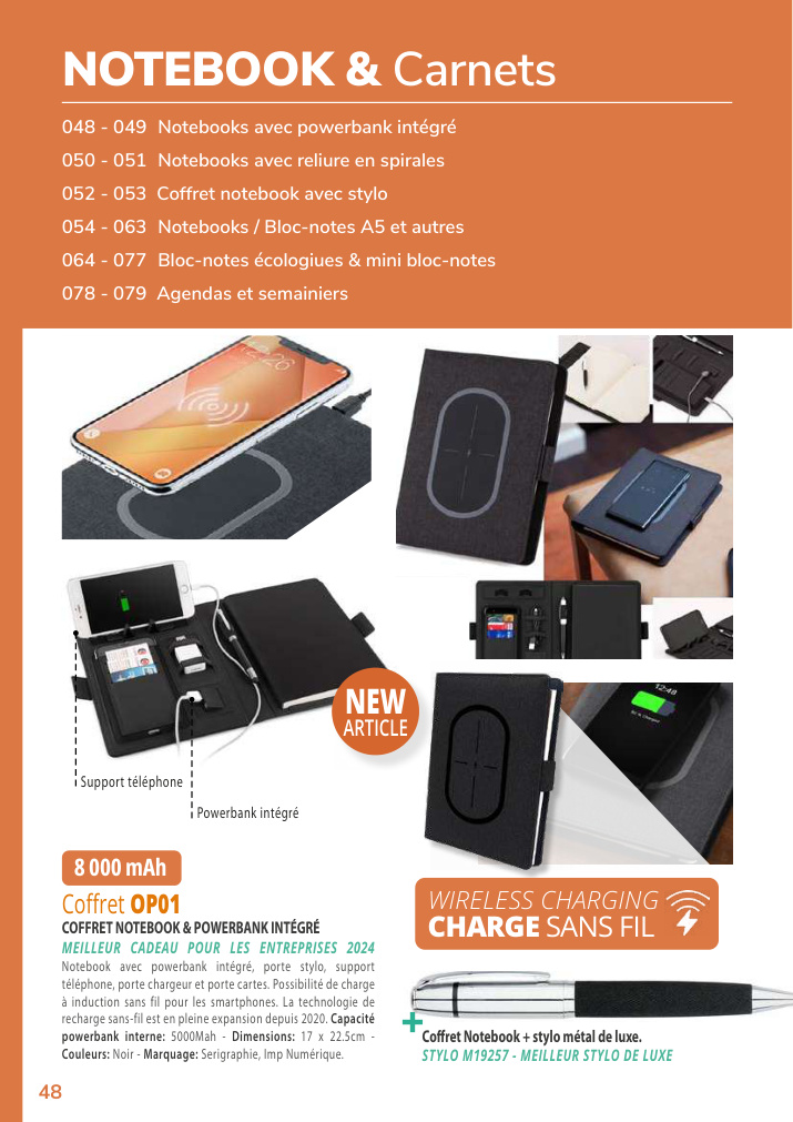Notebooks et Carnets - Cadeaux publicitaires Ichhar Com